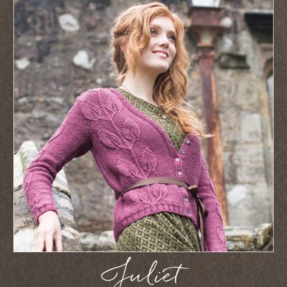 Juliet Leaf Cardigan Pattern in West Yorkshire Spinners Illustrious - DBP0029 - Downloadable PDF - knitting pattern