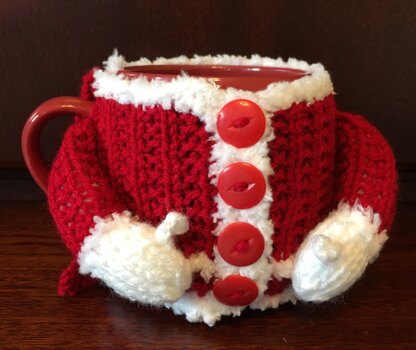 Santa's Mug Cozy in Bernat Super Value