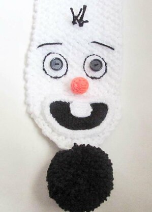 Snowman Scarf Knit