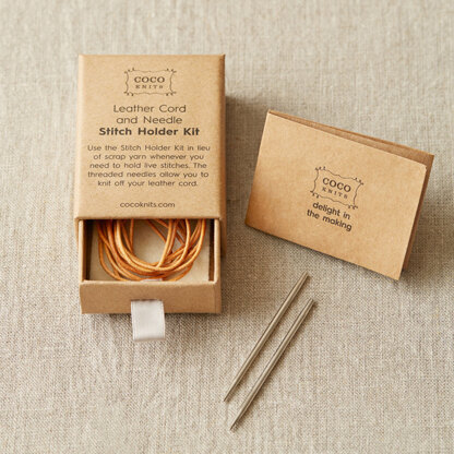 Cocoknits Leather Cord and Needle Stitch Holder Kit