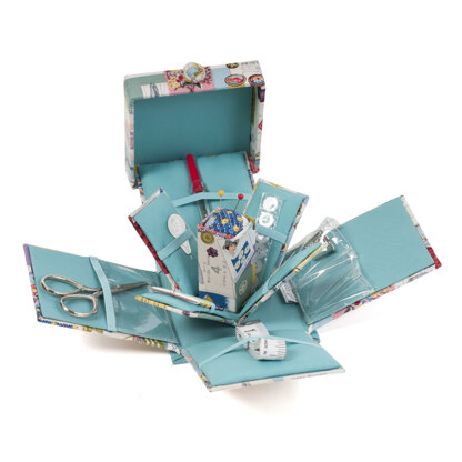 Hobbygift Sew Retro Victorian Square Sewing Case