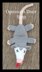 Funny Squished Opossum Door Stopper