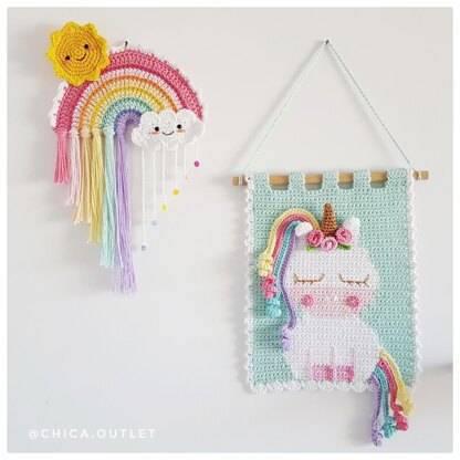 Unicorn wall hanging