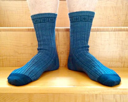 Postage Stamp Socks