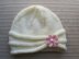 Rolled Brim Hat with a Flower for a Baby (6-9 Months) and Toddler ( 2-4 Years)