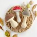 Crochet mushrooms pattern no sew Amigurumi toy Fall crochet pattern decor
