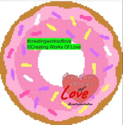 Pink Icing Donut Stitch Graphgan