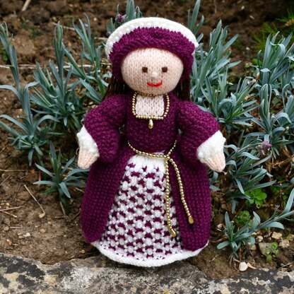 Catherine - A Tudor Doll Knitting Pattern - Toy Knitting Pattern