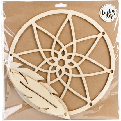 Kaisercraft Lucky Dip Wood Embellishment - Dream Catcher 9.75"X9.75"