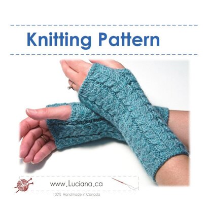 Cabled Fingerless Gloves