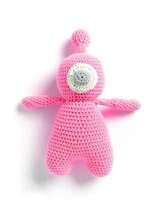 Crochet Bleep Blorp Toy in Bernat Bundle Up - Downloadable PDF