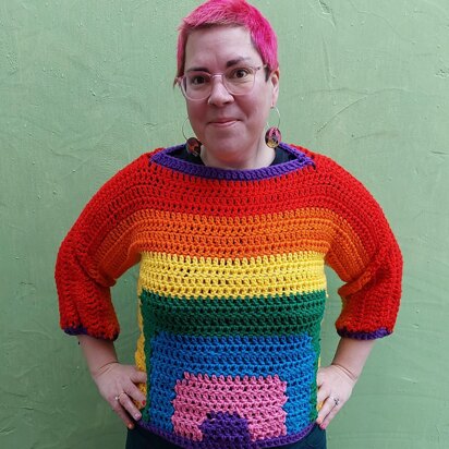 Crochet a Rainbow Jumper