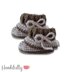 Slouch baby booties