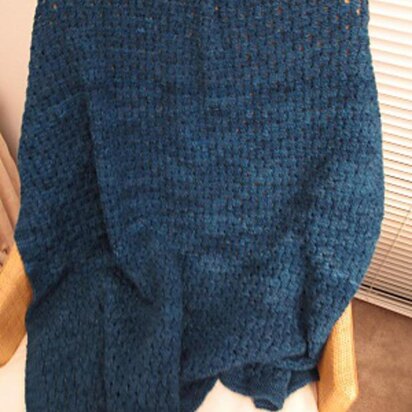 Reversible Eyelet Check Blanket and Afghan