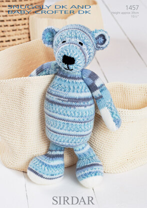 Bear Toy in Sirdar Snuggly Baby Crofter DK, Snuggly DK and Bonus DK - 1457 - Downloadable PDF