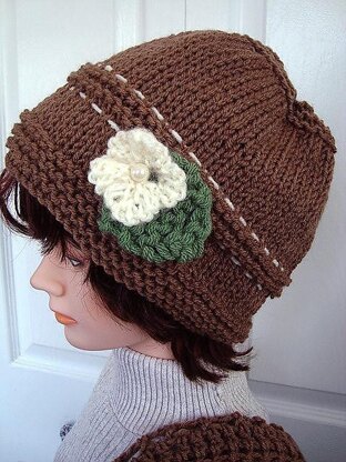 680 KNITTED Taupe Hat, baby to adult