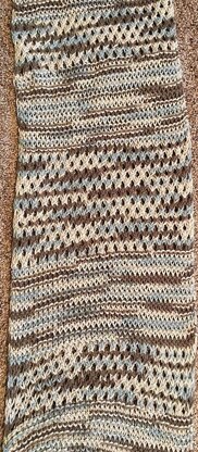 Diagonal Knot Stitch Scarf