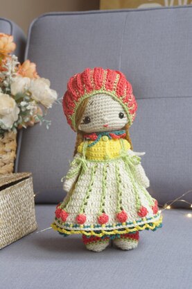 Crochet Pattern, Toy Clothes Set - Outfit Baby Alice for baby doll