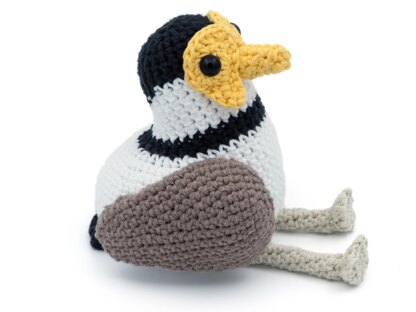 Amigurumi Masked Lapwing Plover Bird