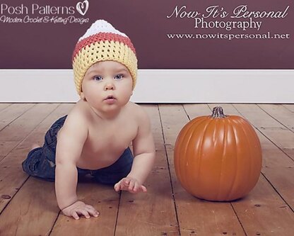 Candy Corn Baby Hat Crochet Pattern PDF 169