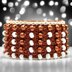 Cinnamon Roll Beaded Bracelet