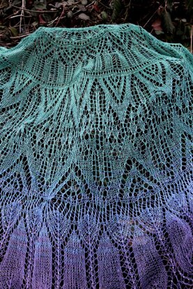 Rose Window Shawl