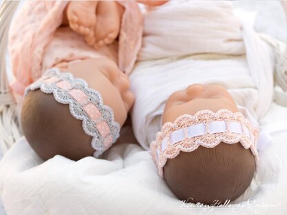 Scalloped Lace Baby Headband