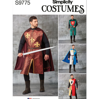 Simplicity Unisex Tabards, Capes and Heraldic Shields S9775 - Sewing Pattern
