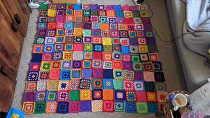 My first granny square blanket