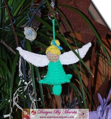 Crochet Tink Fairy Doll Crib Fairy Mobile Baby Soft Toy