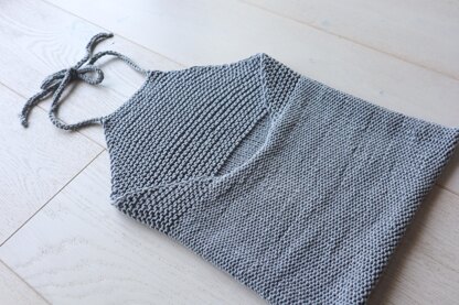 Beginner Knit Halter Top Knitting pattern by Michelle Greenberg