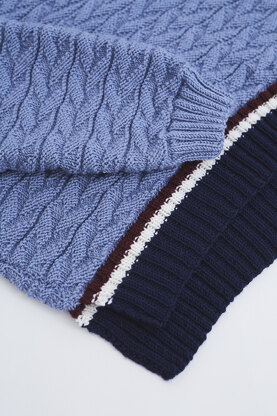 " Mija Chevron Jumper " -  Jumper Knitting Pattern For Women in MillaMia Naturally Soft Merino by MillaMia