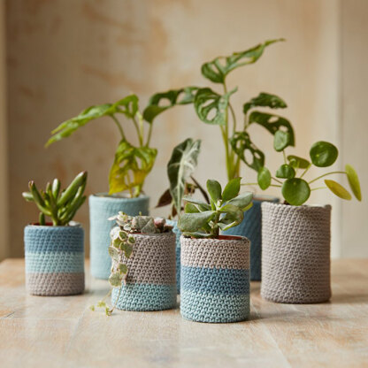 DMC Mindful Making The Peaceful Plant Pot Holders Crochet Kit