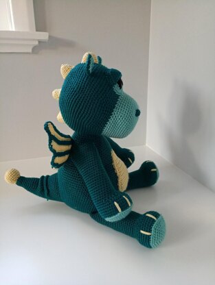 Crochet Amigurumi Snuff the Baby Dragon