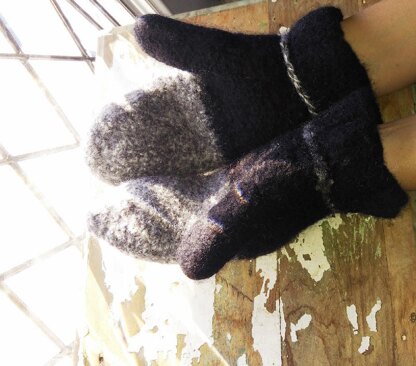 Felted Wool Mittens