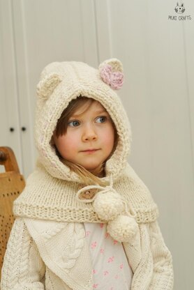 Popi polar bear hood