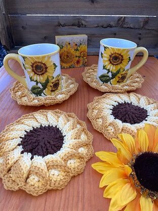 Sunflower Coasters