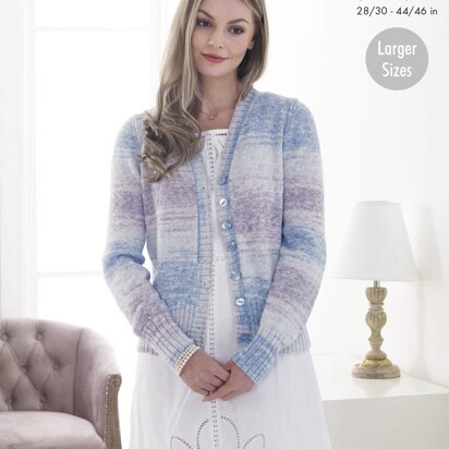 Waistcoat & Cardigan in King Cole Drifter 4ply - 5381pdf - Downloadable PDF