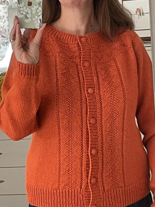 Burnt orange cardigan