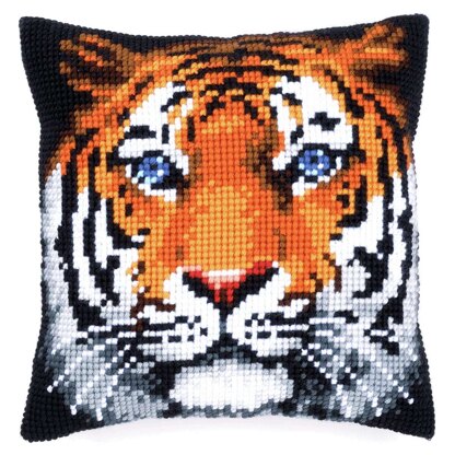 Vervaco Cross Stitch Kit: Cushion: Tiger - 40 x 40cm