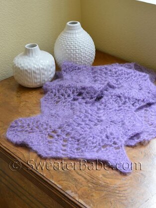 #34 Wavy Edged Crochet Scarf