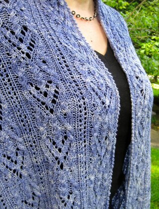 Leith Cable Lace Shawl