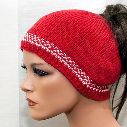 Pigtail Hat "Mia" - knitting pattern