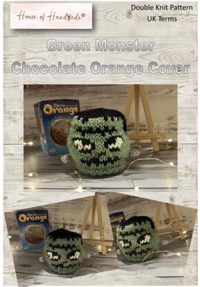 Frankenstein Inspired Chocolate Orange Cover Knitting Pattern