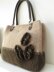 Knit and Felted Purse - Cafe au Lait