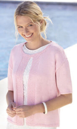 Woman's Split Front Tops in Sirdar Cotton DK - 8120 - Downloadable PDF