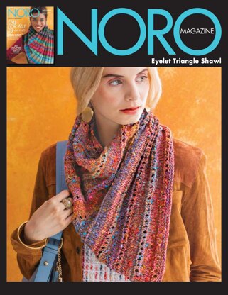 Eyelet Triangle Shawl in Noro Kotori - 15509 - Downloadable PDF