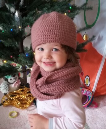 Paloma Bliss Winter set (simple hat and scarf)