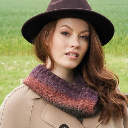 Scallop Cowl in Rowan Felted Tweed Colour (DE) - Downloadable PDF