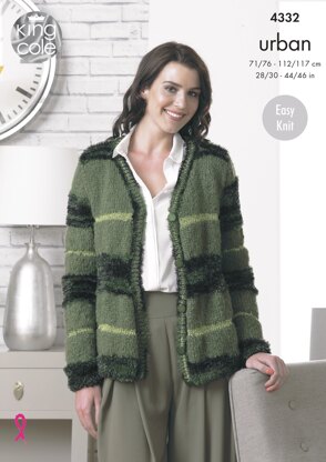 Cardigans in King Cole Urban - 4332 - Downloadable PDF